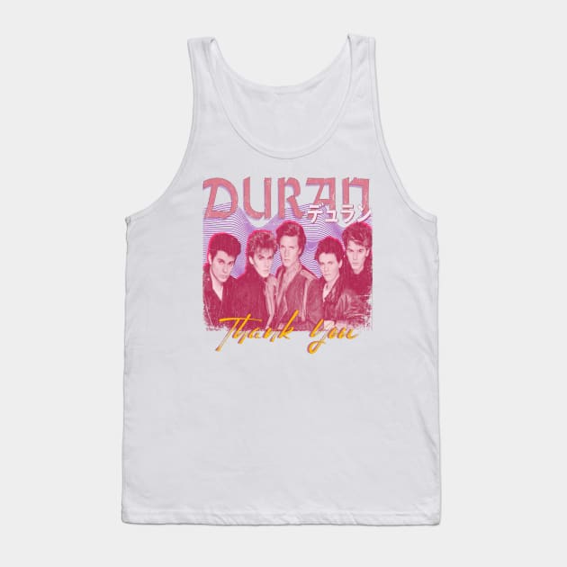 Duran Duran Vintage 1978 // Thank You Original Fan Design Artwork Tank Top by A Design for Life